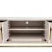 AICO Carmela Media Cabinet in Shimmer Ivory - Visions in Furniture (La Mirada, CA)