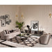 AICO Furniture Carmela Media Cabinet in Glossy Charcoal Sand - Visions in Furniture (La Mirada, CA)