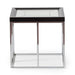 AICO Furniture Carmela End Table in Glossy Charcoal Sand - Visions in Furniture (La Mirada, CA)