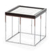 AICO Furniture Carmela End Table in Glossy Charcoal Sand - Visions in Furniture (La Mirada, CA)