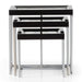 AICO Furniture Carmela Nesting Tables in Glossy Charcoal Sand - Visions in Furniture (La Mirada, CA)