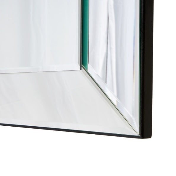 AICO Furniture Carmela Mirror in Glossy Charcoal Sand - Visions in Furniture (La Mirada, CA)