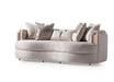 AICO Carmela Sofa Almond in Shimmer Ivory - Visions in Furniture (La Mirada, CA)