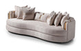AICO Carmela Mansion Sofa in Shimmer Ivory - Visions in Furniture (La Mirada, CA)
