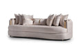 AICO Carmela Mansion Sofa in Shimmer Ivory - Visions in Furniture (La Mirada, CA)