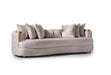 AICO Carmela Mansion Sofa in Shimmer Ivory - Visions in Furniture (La Mirada, CA)