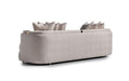 AICO Carmela Mansion Sofa in Shimmer Ivory - Visions in Furniture (La Mirada, CA)