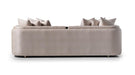 AICO Carmela Mansion Sofa in Shimmer Ivory - Visions in Furniture (La Mirada, CA)