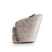 AICO Carmela Accent Chair in Shimmer Ivory - Visions in Furniture (La Mirada, CA)