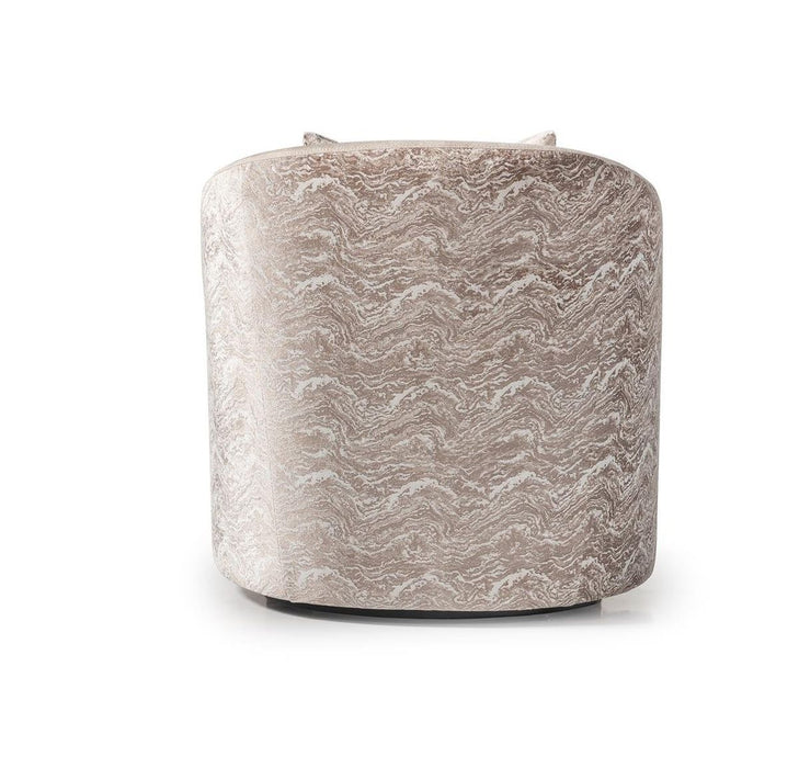 AICO Carmela Accent Chair in Shimmer Ivory - Visions in Furniture (La Mirada, CA)