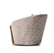 AICO Carmela Accent Chair in Shimmer Ivory - Visions in Furniture (La Mirada, CA)