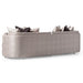 AICO Furniture Carmela Mansion Sofa Zinc in Silver - Visions in Furniture (La Mirada, CA)