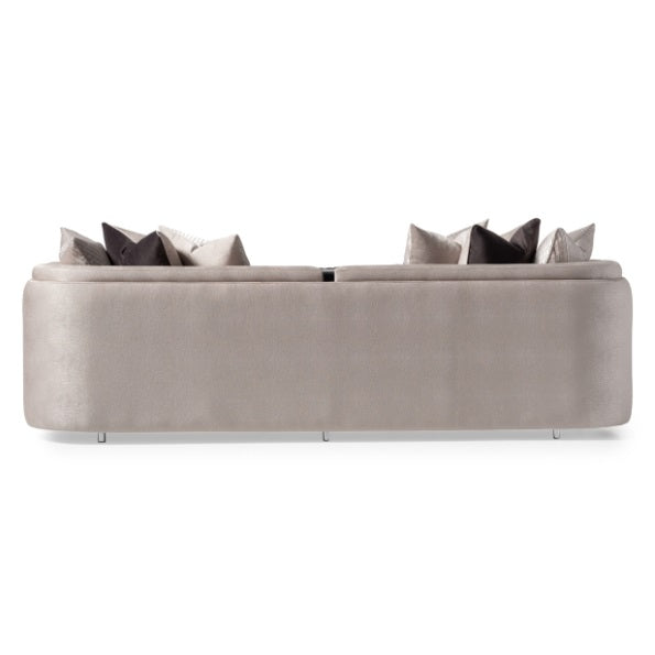 AICO Furniture Carmela Mansion Sofa Zinc in Silver - Visions in Furniture (La Mirada, CA)