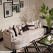 AICO Furniture Carmela Mansion Sofa Zinc in Silver - Visions in Furniture (La Mirada, CA)