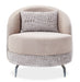 AICO Furniture Dion Chair in Stone/Silver - Visions in Furniture (La Mirada, CA)