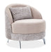 AICO Furniture Dion Chair in Stone/Silver - Visions in Furniture (La Mirada, CA)