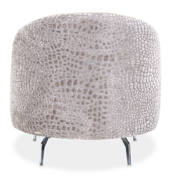 AICO Furniture Dion Chair in Stone/Silver - Visions in Furniture (La Mirada, CA)