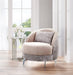 AICO Furniture Dion Chair in Stone/Silver - Visions in Furniture (La Mirada, CA)