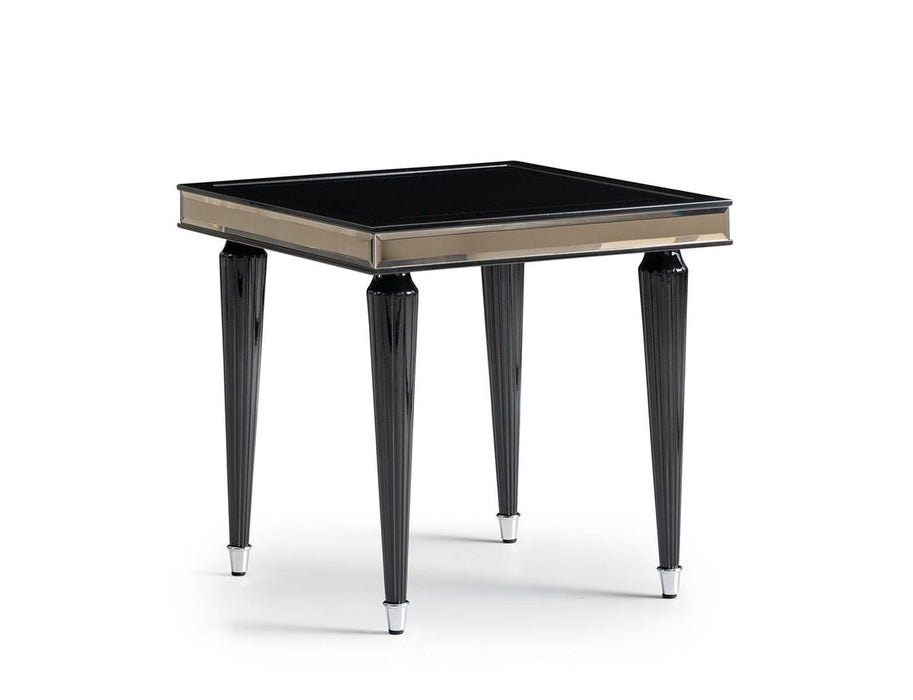 AICO La Francaise Side Table in Black Ice - Visions in Furniture (La Mirada, CA)