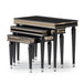 AICO La Francaise Nesting Tables in Black Ice - Visions in Furniture (La Mirada, CA)