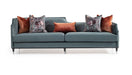 AICO La Francaise Mansion Sofa in Azure/Black - Visions in Furniture (La Mirada, CA)