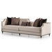 AICO La Francaise Mansion Sofa in Cafe/Black - Visions in Furniture (La Mirada, CA)