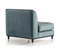 AICO La Francaise Armless Chair in Azure/Black - Visions in Furniture (La Mirada, CA)