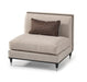 AICO La Francaise Armless Chair in Cafe/Black - Visions in Furniture (La Mirada, CA)
