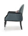 AICO La Francaise Accent Chair in Azure/Black - Visions in Furniture (La Mirada, CA)