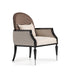 AICO La Francaise Accent Chair in Cafe/Black - Visions in Furniture (La Mirada, CA)