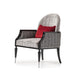 AICO La Francaise Accent Chair in Domino/Black - Visions in Furniture (La Mirada, CA)