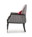 AICO La Francaise Accent Chair in Domino/Black - Visions in Furniture (La Mirada, CA)