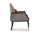 AICO La Francaise Accent Chair in Domino/Black - Visions in Furniture (La Mirada, CA)