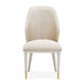 AICO Furniture Lisbon Side Chair in Silken Matte Cream - Visions in Furniture (La Mirada, CA)