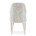AICO Furniture Lisbon Side Chair in Silken Matte Cream - Visions in Furniture (La Mirada, CA)