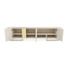 AICO Furniture Lisbon Media Cabinet in Silken Cream Bronze - Visions in Furniture (La Mirada, CA)