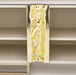 AICO Furniture Lisbon Media Cabinet in Silken Cream Bronze - Visions in Furniture (La Mirada, CA)