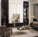 AICO Furniture Lisbon Cocktail Table in Silken Matte Black - Visions in Furniture (La Mirada, CA)
