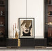 AICO Furniture Lisbon Media Cabinet in Silken Matte Black - Visions in Furniture (La Mirada, CA)