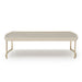 AICO Lisbon Cocktail Table in Silken Matte Cream - Visions in Furniture (La Mirada, CA)