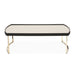 AICO Furniture Lisbon Cocktail Table in Silken Matte Black - Visions in Furniture (La Mirada, CA)