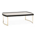 AICO Furniture Lisbon Cocktail Table in Silken Matte Black - Visions in Furniture (La Mirada, CA)