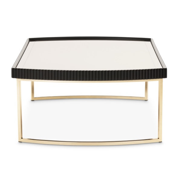 AICO Furniture Lisbon Cocktail Table in Silken Matte Black - Visions in Furniture (La Mirada, CA)