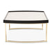 AICO Furniture Lisbon Cocktail Table in Silken Matte Black - Visions in Furniture (La Mirada, CA)