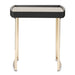 AICO Furniture Lisbon Side Table in Silken Matte Black - Visions in Furniture (La Mirada, CA)