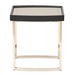 AICO Furniture Lisbon Side Table in Silken Matte Black - Visions in Furniture (La Mirada, CA)