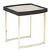 AICO Furniture Lisbon Side Table in Silken Matte Black - Visions in Furniture (La Mirada, CA)