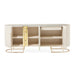 AICO Furniture Lisbon Console Table in Silken Matte Cream - Visions in Furniture (La Mirada, CA)