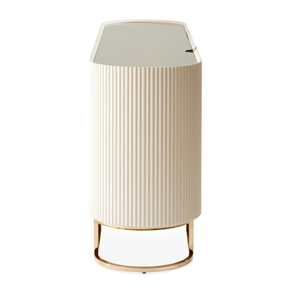 AICO Furniture Lisbon Console Table in Silken Matte Cream - Visions in Furniture (La Mirada, CA)