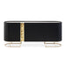 AICO Furniture Lisbon Console Table in Silken Matte Black - Visions in Furniture (La Mirada, CA)